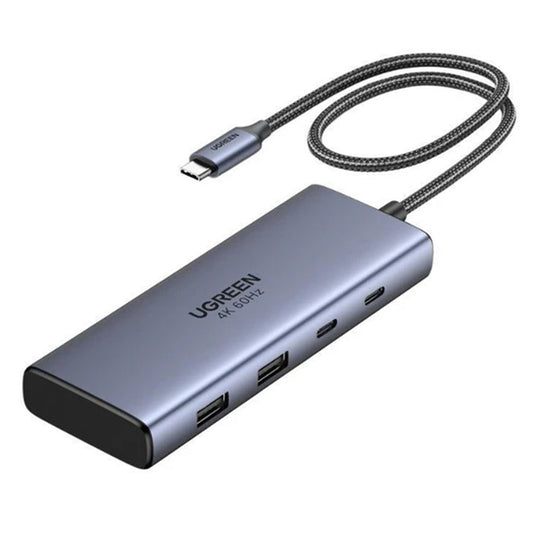 UGREEN CM498 USB-C Hub (45379), 2 x USB-A 3.2 - 3 x USB-C - 2 x HDMI, Gray