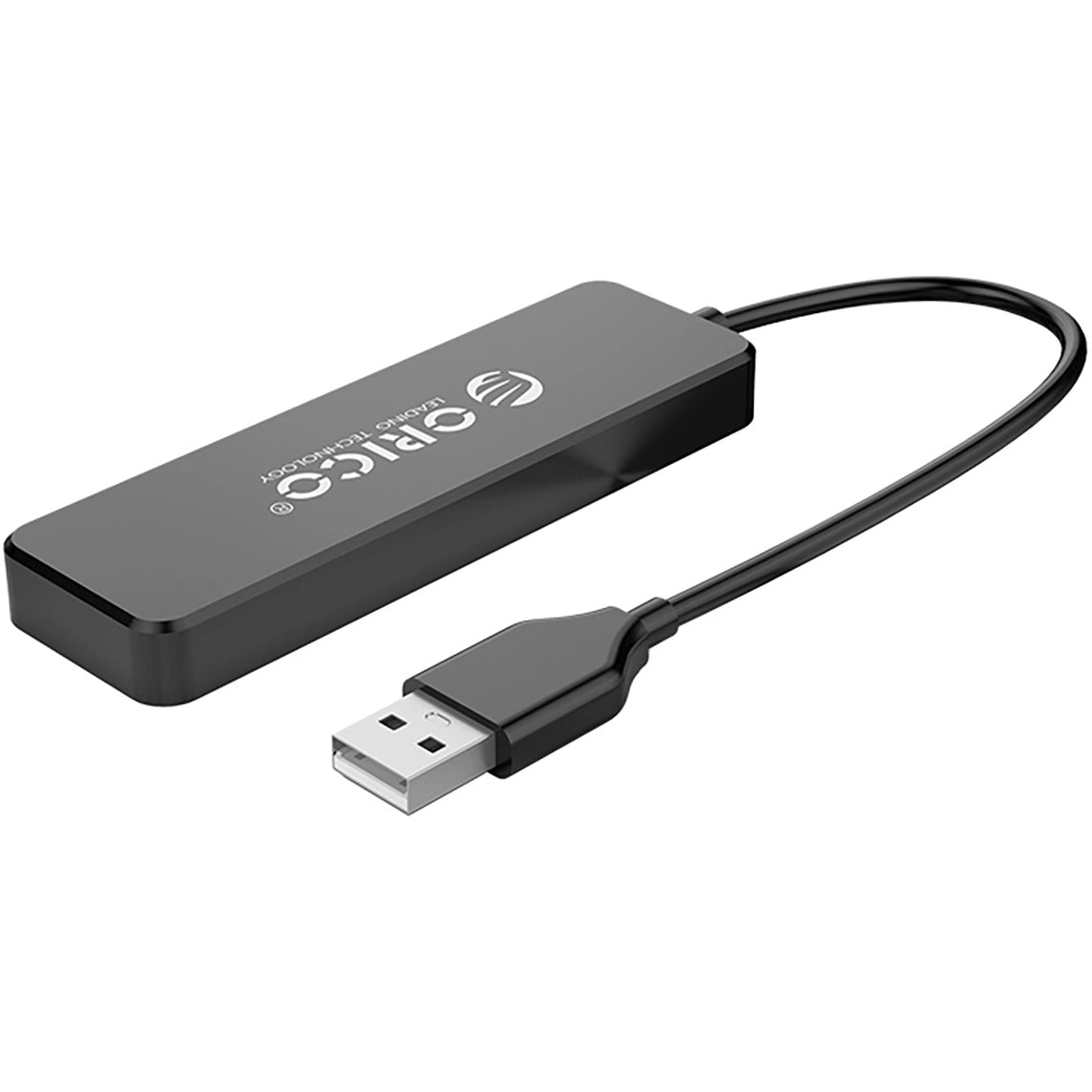 Orico FL01 USB Hub, 4 x USB-A, Black