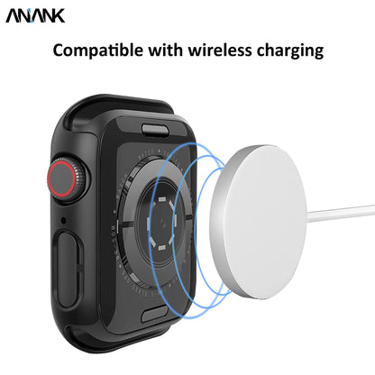 Anank Screen Guard Case for Apple Watch Series 7 41mm, Black