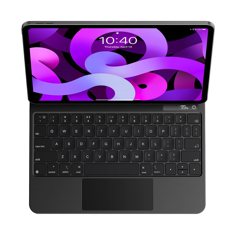 Keyboard Case for Apple iPad Air (2022) / Air (2020) / Pro 11 (2018), Baseus, Brilliance with Digital Display, Gray