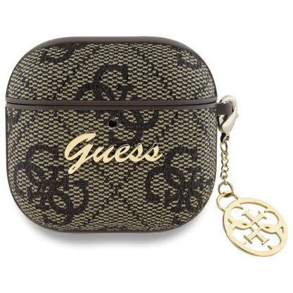Guess 4G Charm Case for Apple AirPods 4, Brown