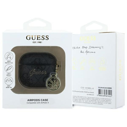 Guess 4G Charm Case for Apple AirPods 4, Black