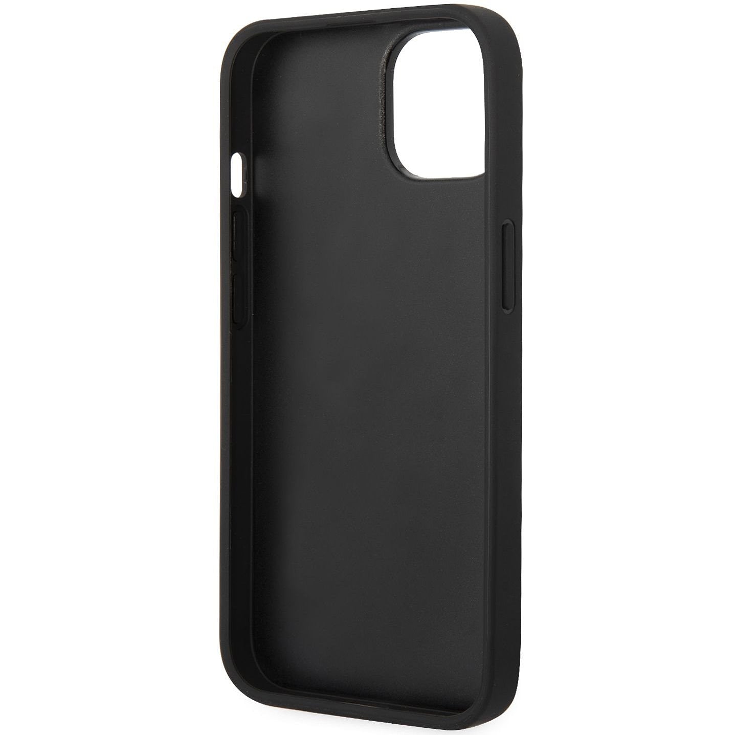Case for Apple iPhone 14 Plus, Karl Lagerfeld, Saffiano Monogram Metal Logo, Black