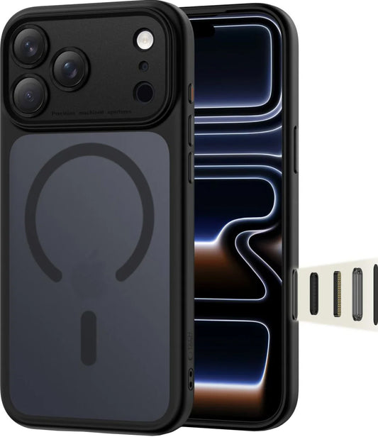 MagSafe Case for Apple iPhone 17 Pro Max, Tech-Protect, MagPeak, Matte Black