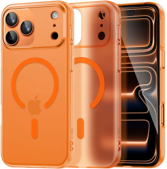 MagSafe Case for Apple iPhone 17 Pro, Tech-Protect, MagSlim, Matte Orange