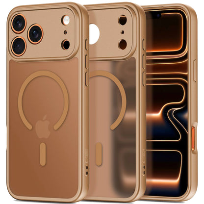 MagSafe Case for Apple iPhone 17 Pro Max, Tech-Protect, BasicMag, Matte Brown