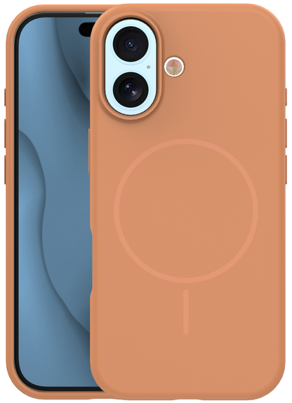 MagSafe Case for Apple iPhone 17, OEM, Silicone Thin, Orange