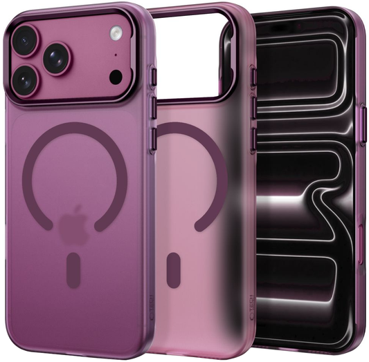 MagSafe Case for Apple iPhone 18 Pro / 17 Pro, Tech-Protect, MagZero, Matte Burgundy