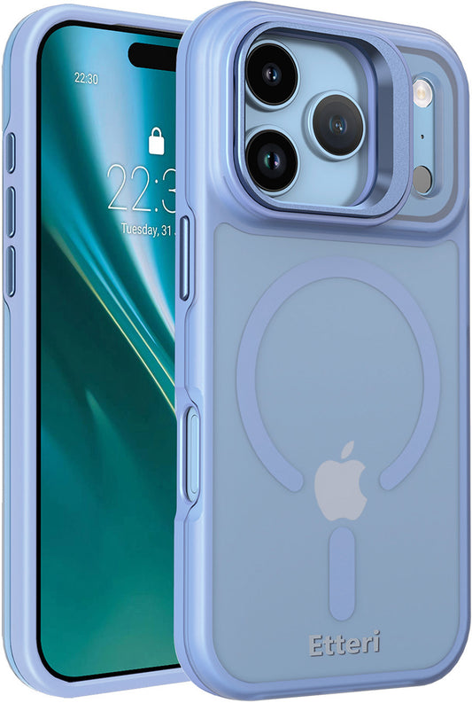 MagSafe Case for Apple iPhone 18 Pro / 17 Pro, Etteri, Morning Fog, Blue