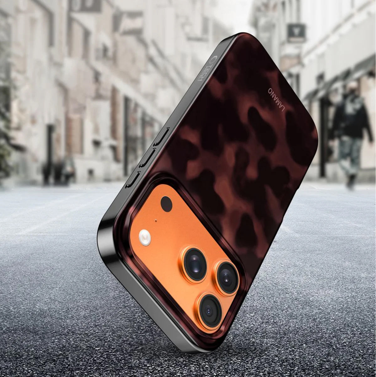 MagSafe Case for Apple iPhone 17 Pro Max, Tech-Protect, Lamano Panther, Black