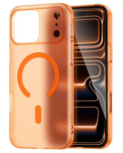 MagSafe Case for Apple iPhone 17 Pro Max, Tech-Protect, MagSlim, Matte Orange