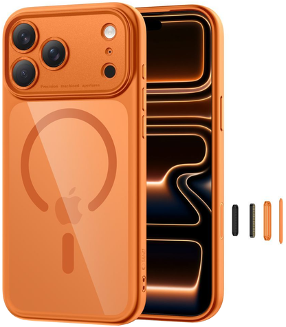 MagSafe Case for Apple iPhone 17 Pro, Tech-Protect, MagPeak, Orange