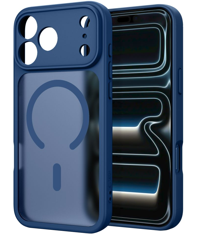 MagSafe Case for Apple iPhone 18 Pro Max / 17 Pro Max, Tech-Protect, BasicMag, Matte Navy
