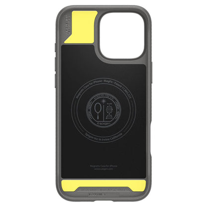 MagSafe Case for Apple iPhone 16 Pro Max, Spigen, Rugged Armor, Gray ACS07987 