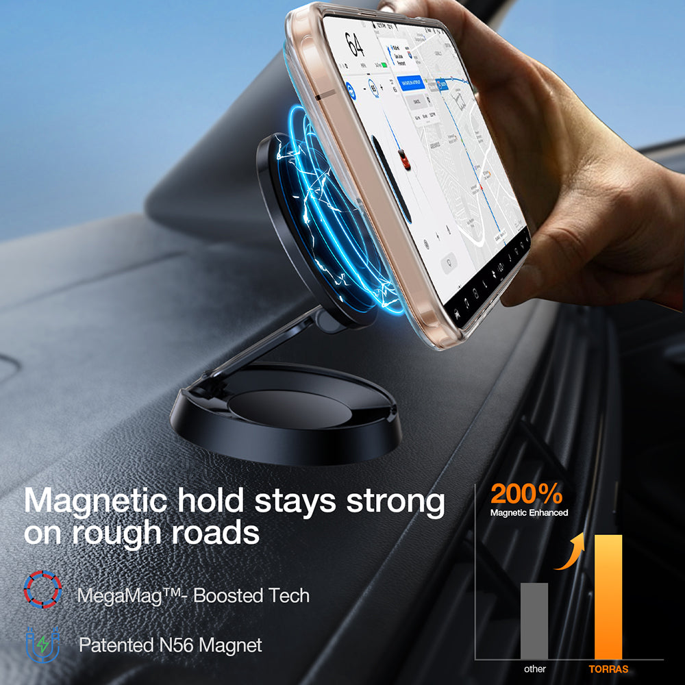 MagSafe Case for Apple iPhone 16 Pro, Torras, Pstand, Transparent