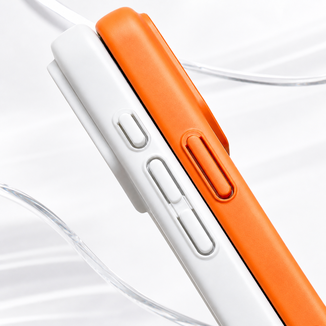 MagSafe Case for Apple iPhone 17 Pro Max, OEM, Genuine Glass, Orange