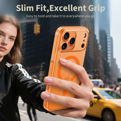 MagSafe Case for Apple iPhone 17 Pro Max, Tech-Protect, MagSlim, Matte Orange