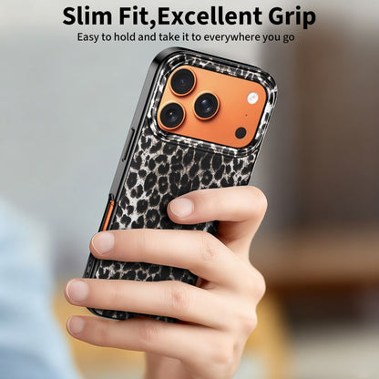 MagSafe Case for Apple iPhone 17 Pro, Tech-Protect, Lamano Leopard, Black
