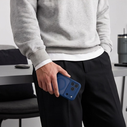 MagSafe Case for Apple iPhone 18 Pro Max / 17 Pro Max, Tech-Protect, BasicMag, Matte Navy
