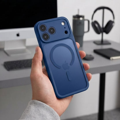 MagSafe Case for Apple iPhone 18 Pro Max / 17 Pro Max, Tech-Protect, BasicMag, Matte Navy