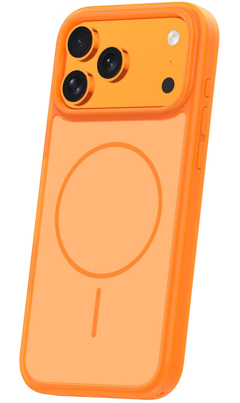 MagSafe Case for Apple iPhone 18 Pro / 17 Pro, OEM, Frame Thin Mag, Orange