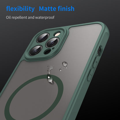 MagSafe Case for Apple iPhone 12 Pro, Techsuit, HaloFrost II, Green