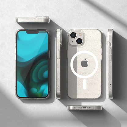 MagSafe Case for Apple iPhone 12 Pro, Techsuit, SparkleSkin, Transparent