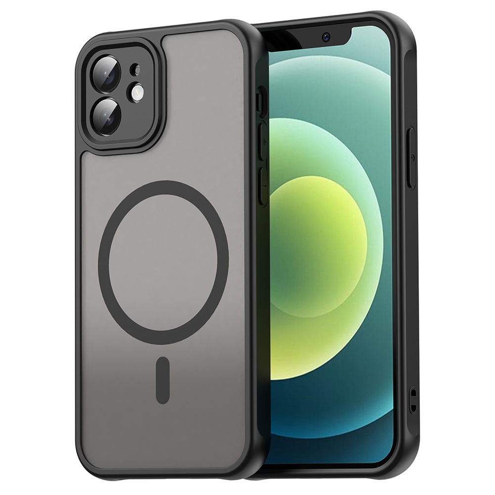 MagSafe Case for Apple iPhone 12, Techsuit, HaloFrost II, Black