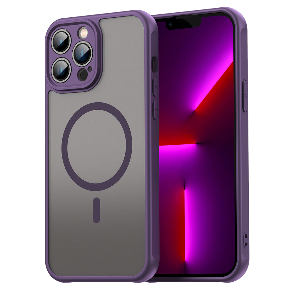 MagSafe Case for Apple iPhone 13 Pro Max, Techsuit, HaloFrost II, Purple