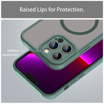 MagSafe Case for Apple iPhone 13 Pro, Techsuit, HaloFrost II, Green