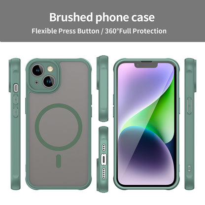 MagSafe Case for Apple iPhone 13, Techsuit, HaloFrost II, Green