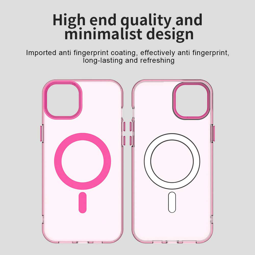 MagSafe Case for Apple iPhone 14, Techsuit, CandyCase, Pink
