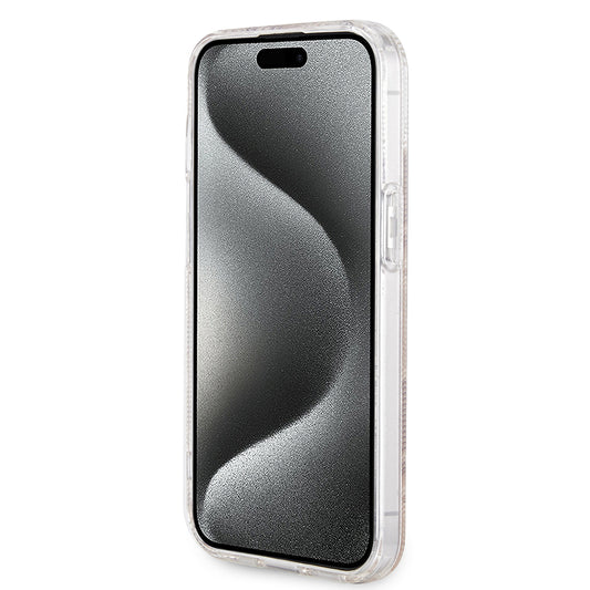 MagSafe Case for Apple iPhone 15, Guess, IML Gcube, Brown