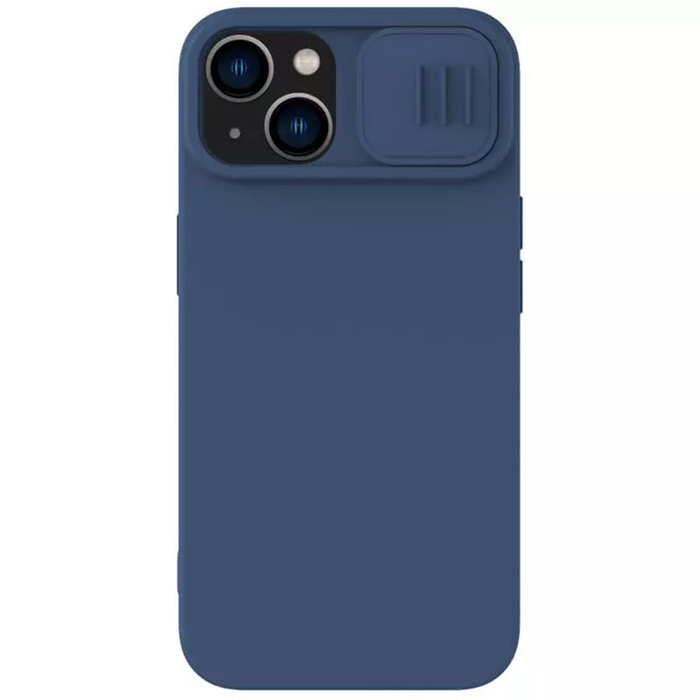 MagSafe Case for Apple iPhone 15 Plus, Nillkin, CamShield Silky, Blue