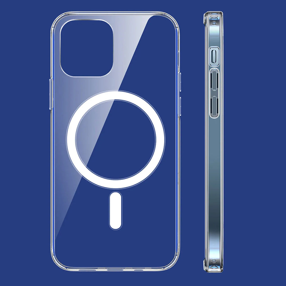 MagSafe Case for Apple iPhone 15 Plus, Techsuit, Pro, Transparent