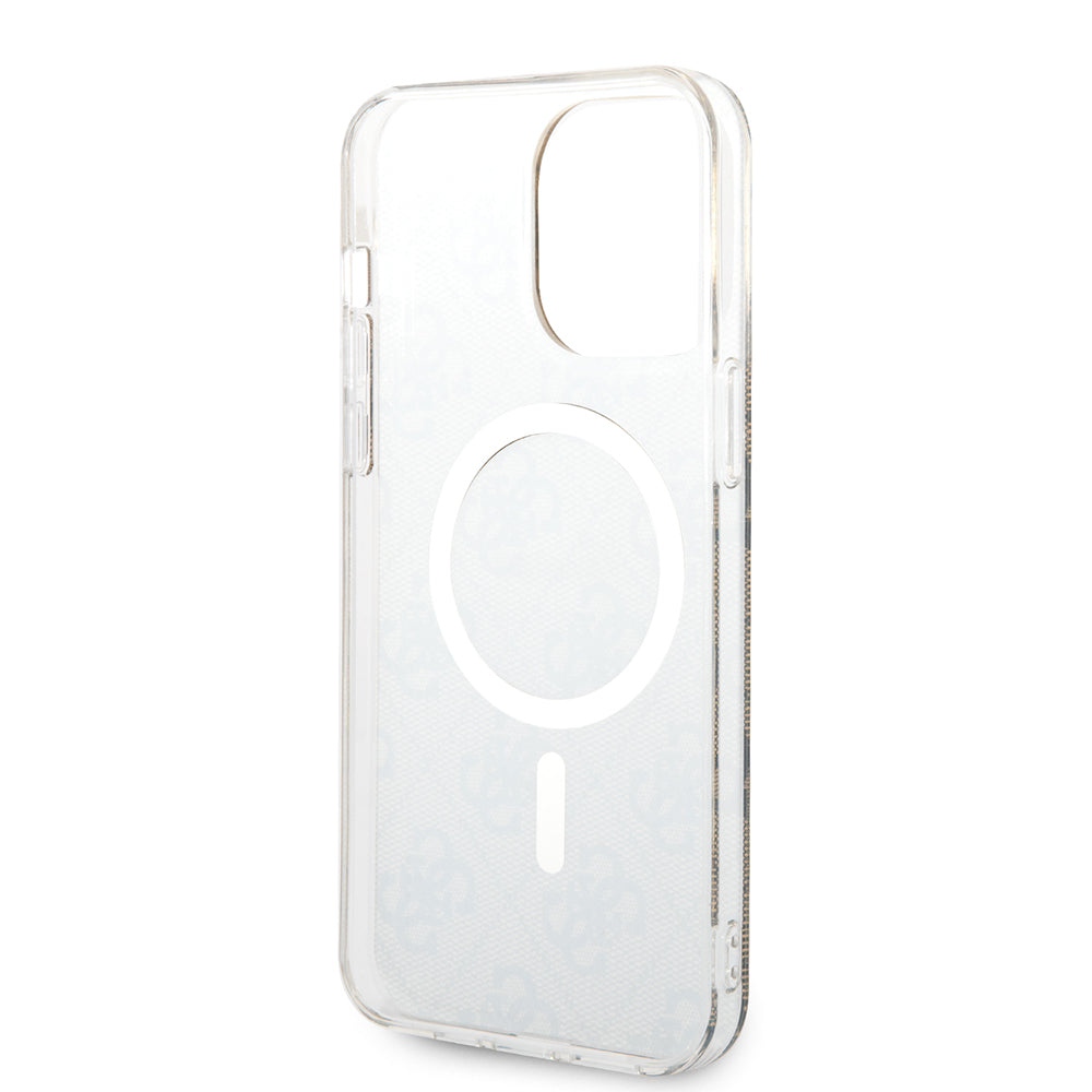 MagSafe Case for Apple iPhone 15 Pro, Guess, 4G IML, Brown