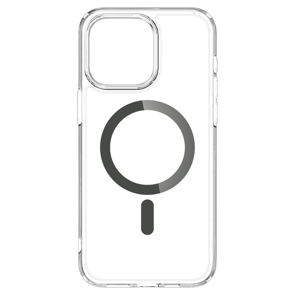 MagSafe Case for Apple iPhone 15 Pro Max, Spigen, Ultra Hybrid Carbon, Transparent