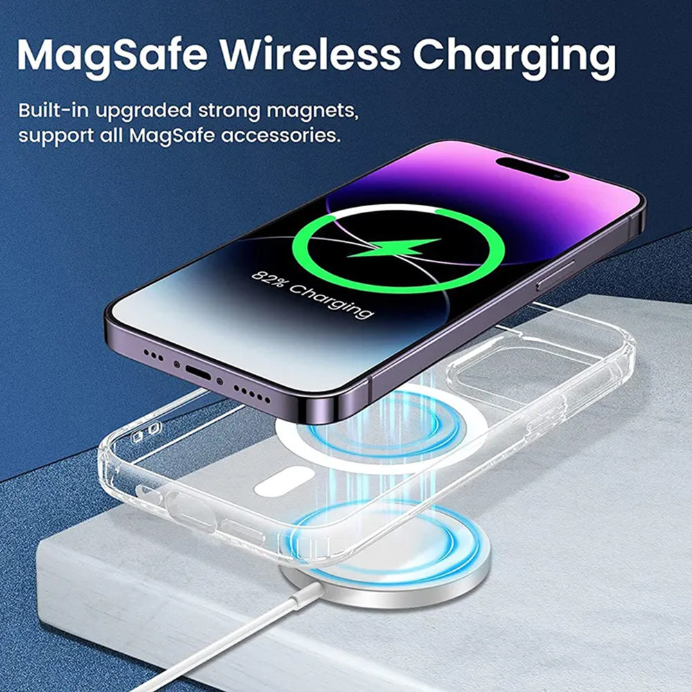 MagSafe Case for Apple iPhone 15 Pro, Techsuit, Pro, Pink