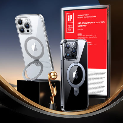 MagSafe Case for Apple iPhone 15 Pro, Torras, Ostand, Transparent