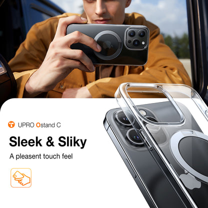 MagSafe Case for Apple iPhone 15 Pro, Torras, Ostand, Transparent