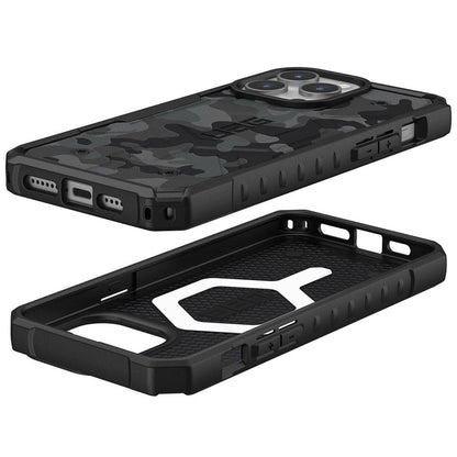 MagSafe Case for Apple iPhone 15 Pro, Urban Armor Gear, Pathfinder SE Midnight Camo, Camouflage
