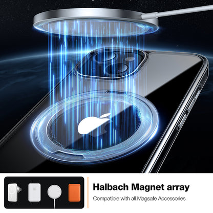 MagSafe Case for Apple iPhone 15, Torras, Ostand Pro, Transparent