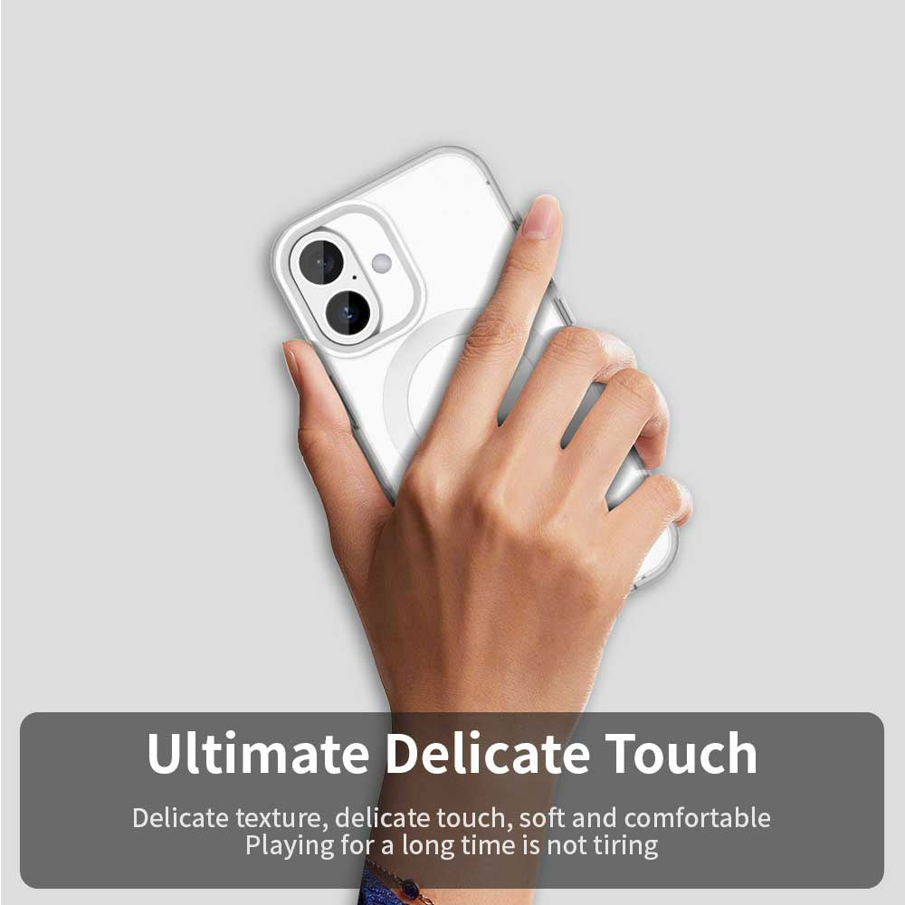 MagSafe Case for Apple iPhone 16 Plus, Techsuit, CandyCase, White