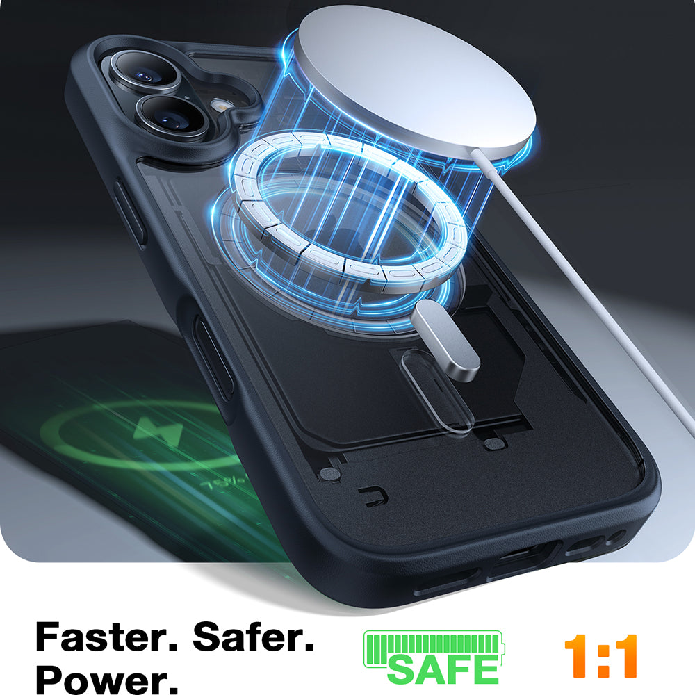 MagSafe Case for Apple iPhone 16 Plus, Torras, Guardian, Black