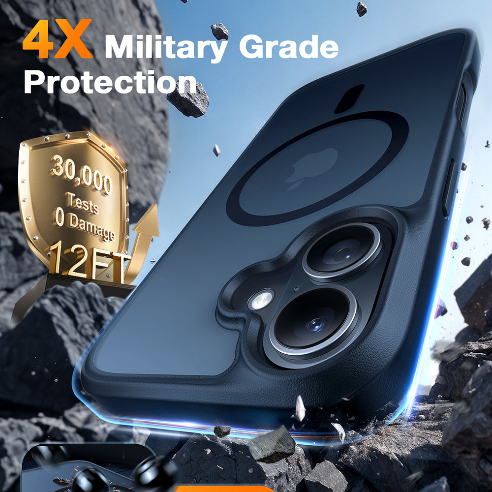 MagSafe Case for Apple iPhone 16 Plus, Torras, Guardian, Black