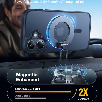 MagSafe Case for Apple iPhone 16 Plus, Torras, Guardian, Black