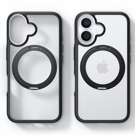 MagSafe Case for Apple iPhone 16 Plus, Torras, Ostand R Fusion, Black