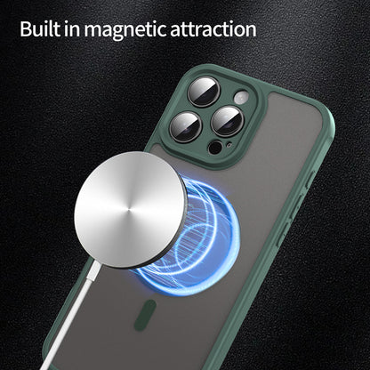MagSafe Case for Apple iPhone 16 Pro Max, Techsuit, HaloFrost II, Green