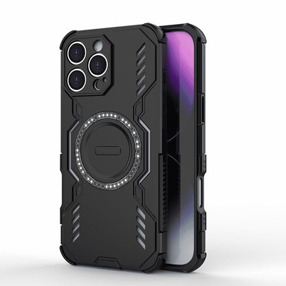 MagSafe Case for Apple iPhone 16 Pro, Techsuit, ArmorMag, Black
