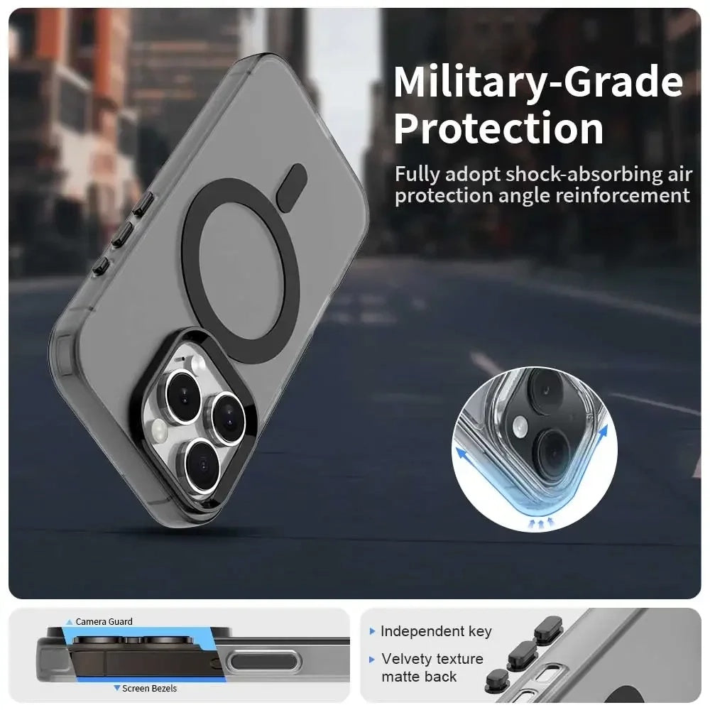 MagSafe Case for Apple iPhone 16 Pro, Techsuit, CandyCase, White